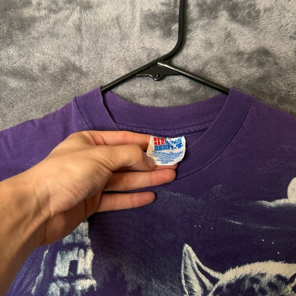 Vintage Harlequin Nature All Over Print T-Shirt Size Large Cheetah - Picture 3 of 7